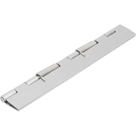 Kipp Spring Hinge Spring Closed A=40, B=180, Form:A Without Hole, Steel Bright K1176.4018010